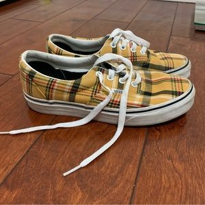 Vans Authentic Plaid Yellow shoes